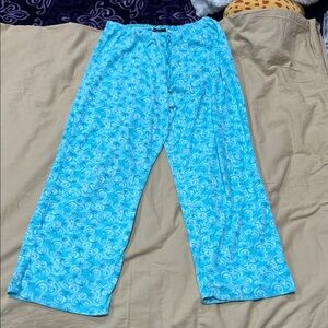 Blue Swirl Pattern Pajama Pants